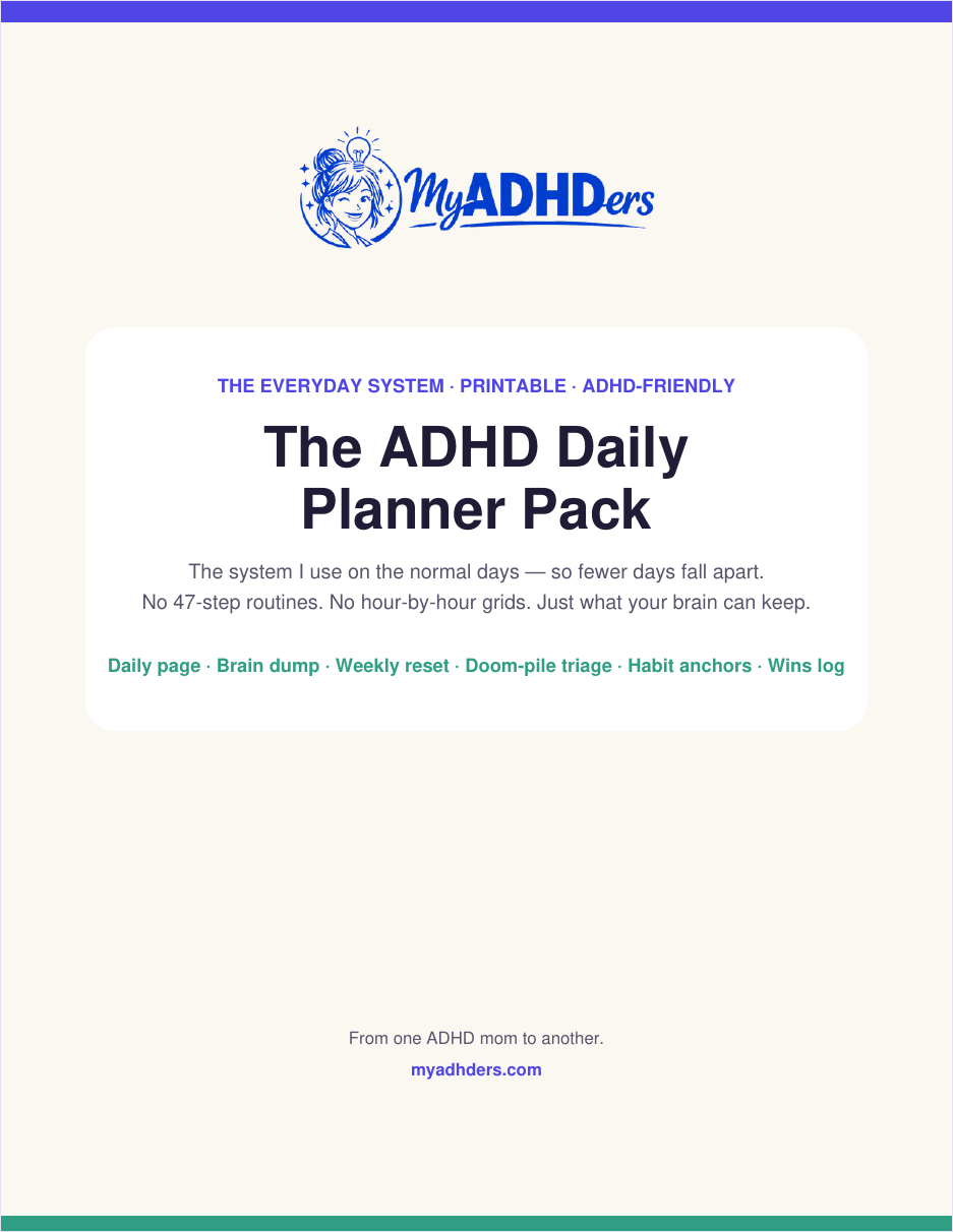 The ADHD Daily Planner Pack cover